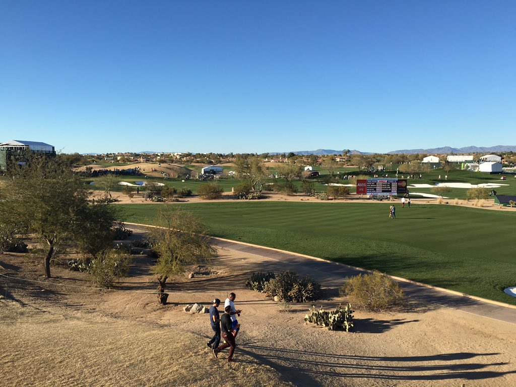 Another great day at the #phoenix open