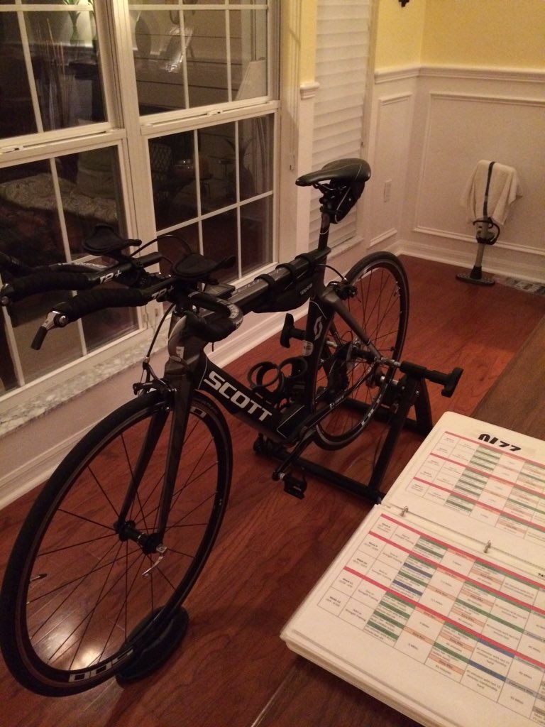 CraigPetrus's tweet image. Saturday date night! 30 &quot;romantic&quot; miles ahead of us! #TriLife #TrainerRide #IMAG #IMNC #RideFast #20mphGoal