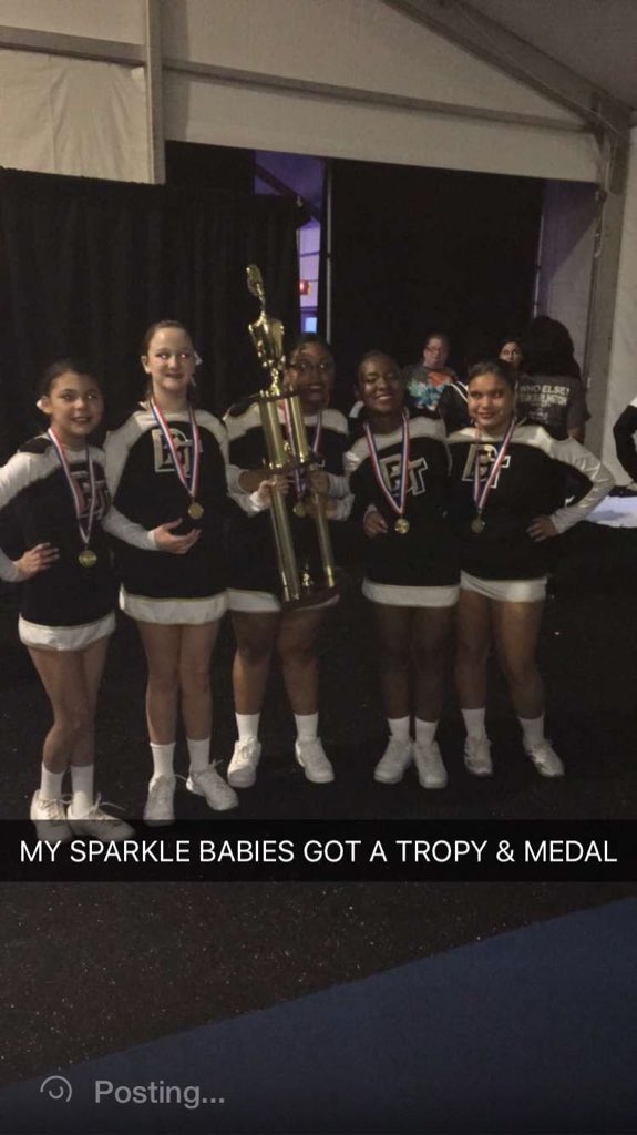 alyssaasmithhh's tweet photo. so proud of my girls. the first ever sparkle team to compete at UCA nationals 😭😍🏆 https://t.co/EdYySu6DAq