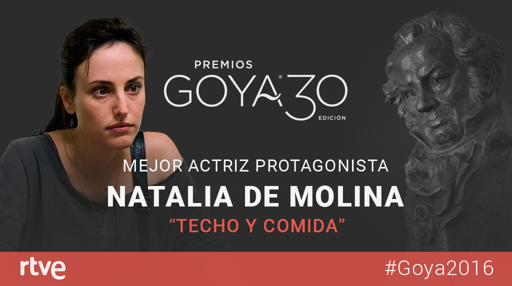 rtve's tweet photo. El #Goya2016 a la mejor actriz protagonista es para @NataliadeMolina por @TechoyComida. https://t.co/LaU3ThIxke