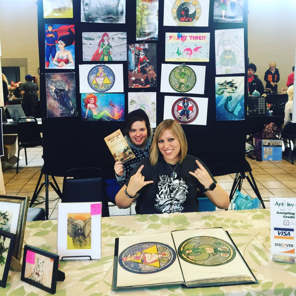 ArtBySabinaE's tweet photo. Had a great time at #AmeliaCon ! Wish it didn't go by so quickly! https://t.co/pBBsO2WgwE