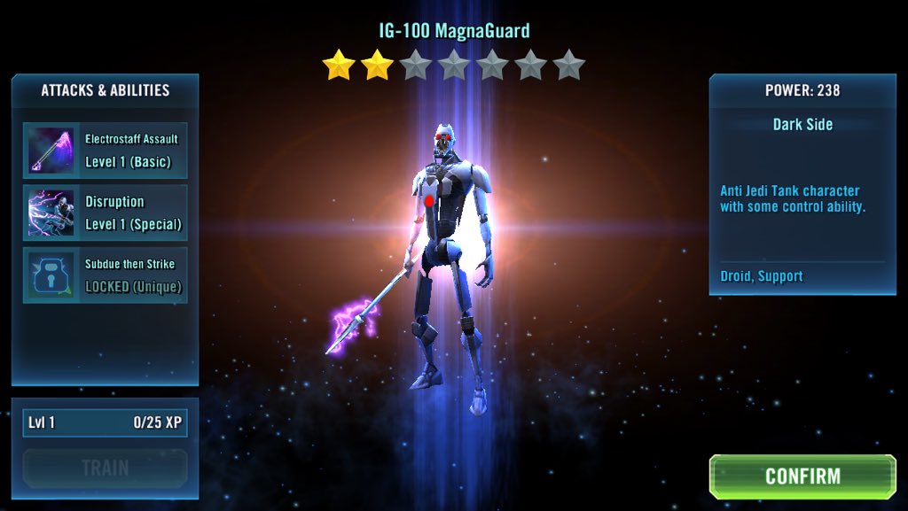 TiefighterTV's tweet photo. Magnaguard unlocked! #starwarsgalaxyofheroes https://t.co/DbwOZE6mxF