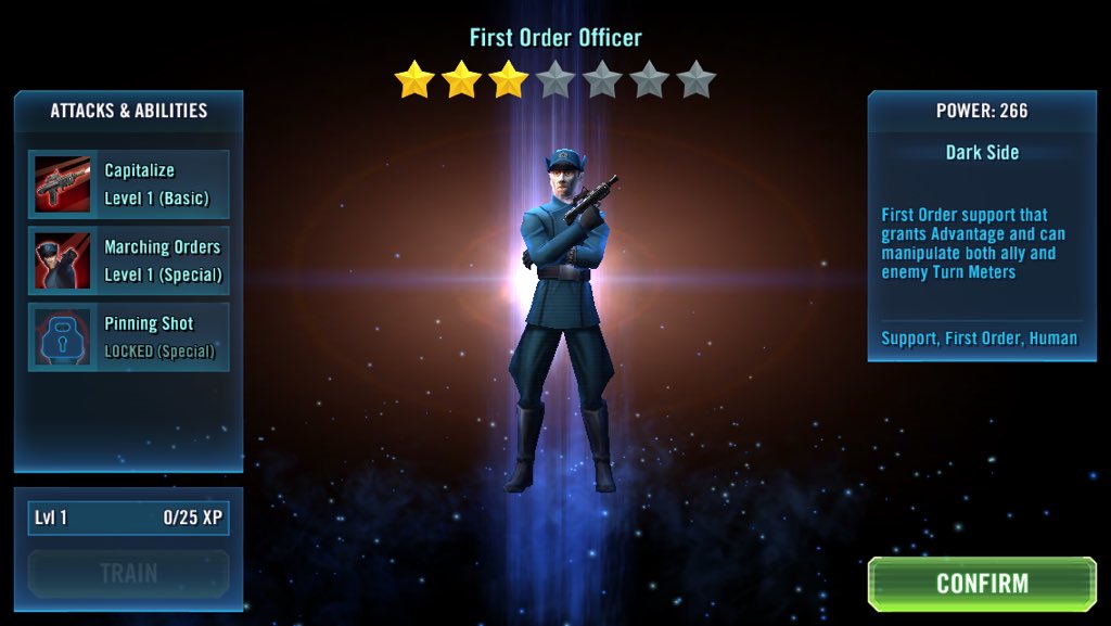 TiefighterTV's tweet photo. #Firstorder officer unlocked! #starwarsgalaxyofheroes https://t.co/cT5gzmlEmK