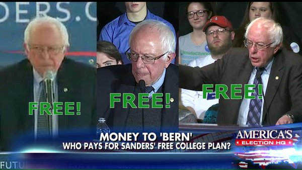 FoxNews's tweet photo. Report: @SenSanders' 'Free College' Plan Would Cost Taxpayers $70 Billion Per Year https://t.co/LbTkVTHMhg https://t.co/cydH5Vgr72