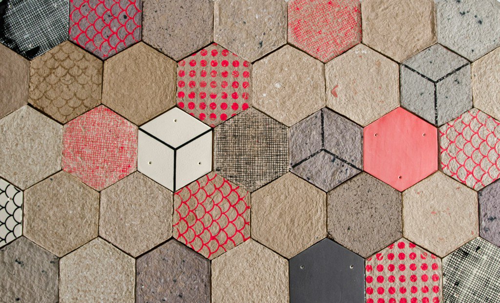 designmilk's tweet photo. Wallpapering: Tiles Made of Paper by Dear Human  https://t.co/zVPmZp9XzW #fromthearchives https://t.co/gPsoD0K64x