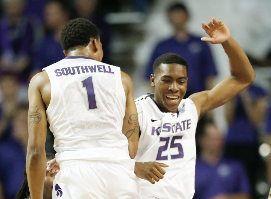 espn's tweet image. No. 1 stood no chance in the Octagon of Doom.

Kansas State knocks off Oklahoma 80-69 in the Little Apple.