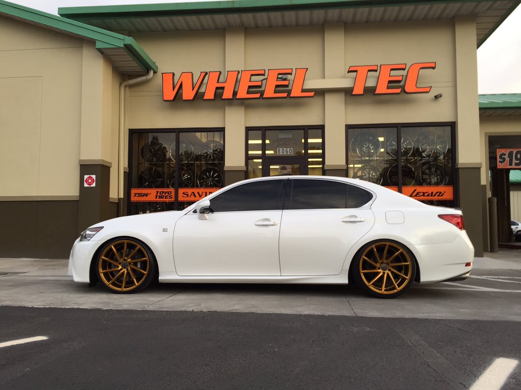 Wheel Tec Lexus Gs350 F Sport By Wheeltec Wheels Custom Painted Vossen Cvt Suspension Coilovers T Co Hhse86uqeu