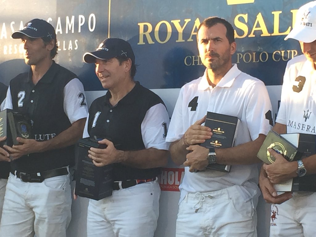 PoloRomana's tweet photo. It was 6-6 but what a great match today @casadecampo thanks @ACambiasoOK #juanmartinnero for a great polo match https://t.co/if4VSeXXln