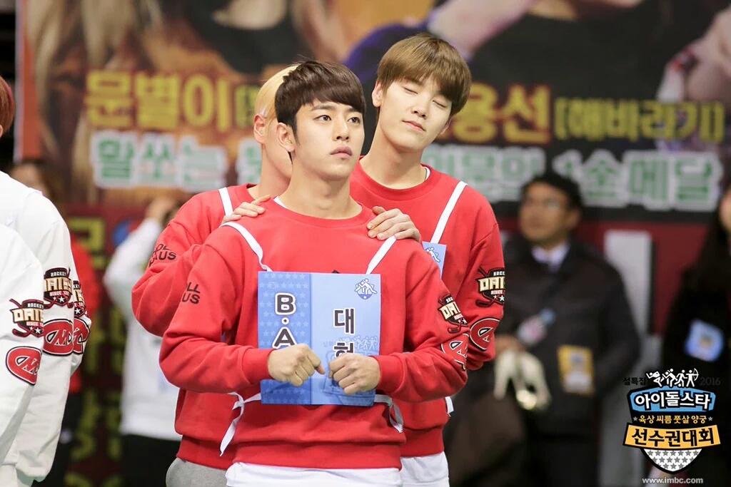 BABYPhilippines's tweet photo. [PHOTO] 160118 B.A.P @ 2016 MBC Idol Star Athletic Championship Behind Cut (4) https://t.co/wqe5qUMk8q (via: BAP_intl)