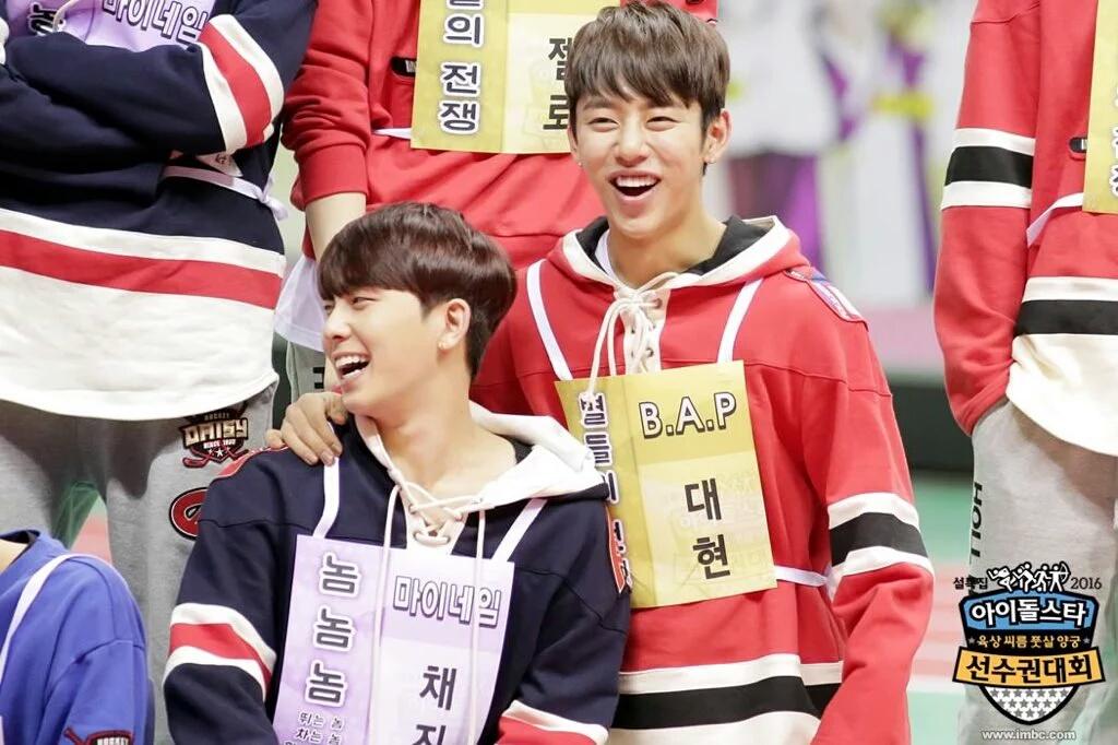 BABYPhilippines's tweet photo. [PHOTO] 160118 B.A.P @ 2016 MBC Idol Star Athletic Championship Behind Cut (4) https://t.co/wqe5qUMk8q (via: BAP_intl)