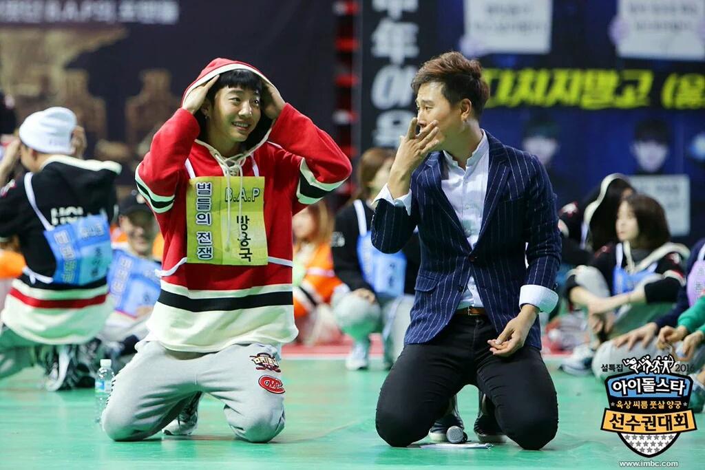 BABYPhilippines's tweet photo. [PHOTO] 160118 B.A.P @ 2016 MBC Idol Star Athletic Championship Behind Cut (5) https://t.co/GZDbvr9fRQ (via: BAP_intl)