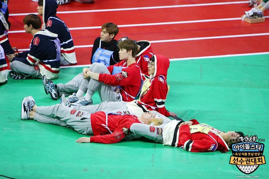 BABYPhilippines's tweet photo. [PHOTO] 160118 B.A.P @ 2016 MBC Idol Star Athletic Championship Behind Cut (5) https://t.co/GZDbvr9fRQ (via: BAP_intl)