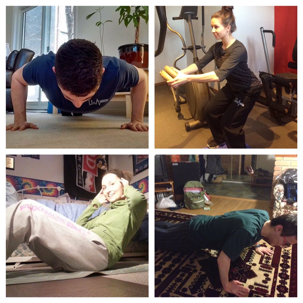 KickAcidosis's tweet photo. Wellness workouts by the team! Combo of #pushups #situps #squats totaling 1600 this week💪🏻 #keepsmewell #UAwellness https://t.co/G6zN0d0CbN