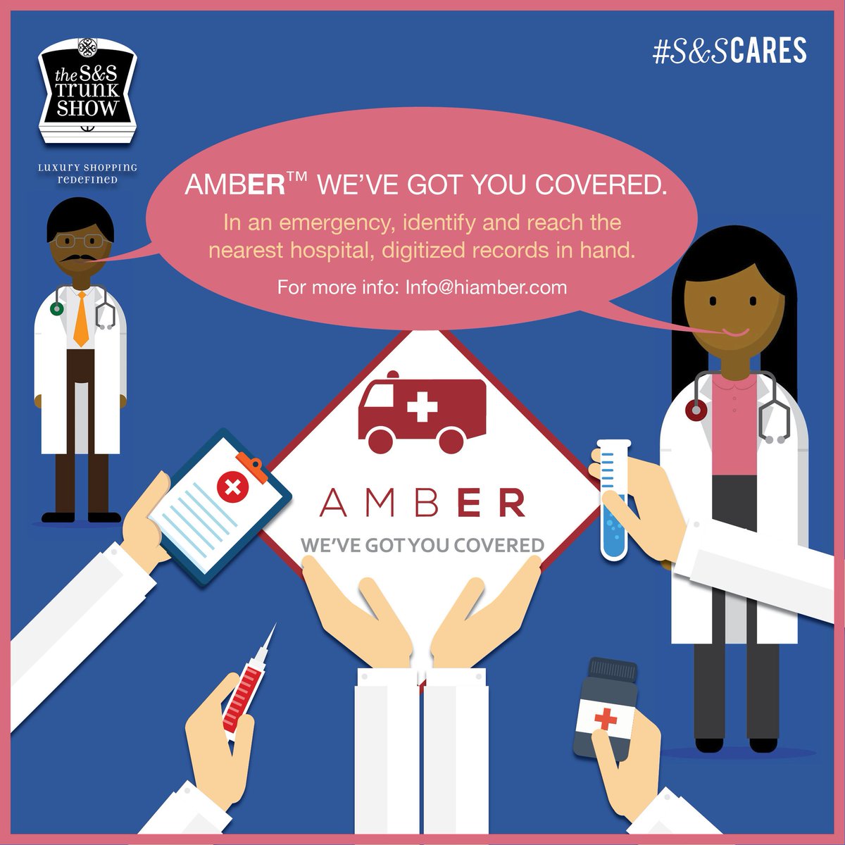 sandstrunkshow's tweet photo. Presenting AMBER: India's first Emergency Management System.  Medical Emergency? They've got you covered. https://t.co/HH0jOMqJgD