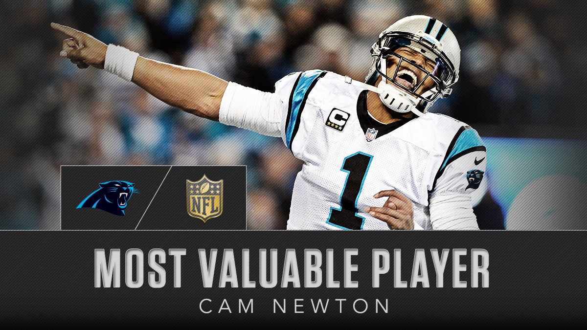 ESPNInsights's tweet photo. Cam Newton: named AP NFL MVP Saturday. Became 1st player in NFL history with 30 Pass TD-10 Rush TD in a season https://t.co/oaYvcY3YR7