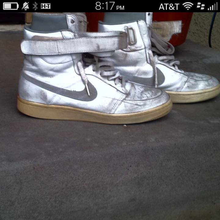 NikeAirForce_1s's tweet photo. Had so many ankle issues my Jr & Sr years in College @Nike made a shoe for me, #Nike #Doublehigh 1990 Still Dope af https://t.co/Ox7QMs6SEx