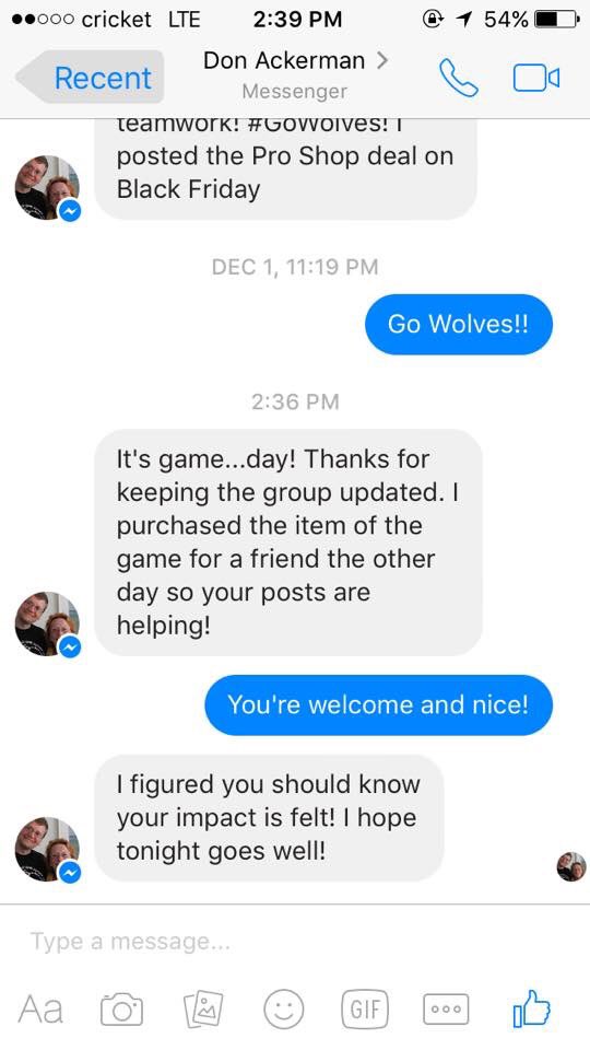 CoachDoggieDogg's tweet photo. #WolvesProShop @WolvesProShop Thank You for your Feedback on everything on I post it's an honor. https://t.co/ust6ZjP2g5