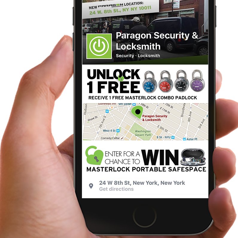 ParagonLocks's tweet photo. PLAY IT SAFE #NYC Receive FREE @MasterLockUS Combo Padlock https://t.co/7tOsKe37R1 + Entry in #NYSafeSpace #Giveaway https://t.co/jCOVrhoKQe