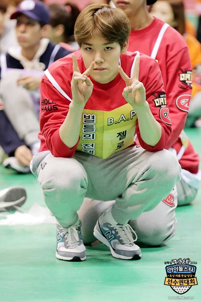 BABYPhilippines's tweet photo. [PHOTO] 160118 B.A.P @ 2016 MBC Idol Star Athletic Championship Behind Cut (1) https://t.co/5jBpwyn2oe (via: BAP_intl)