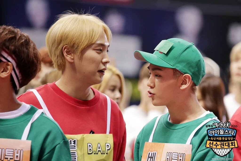 BABYPhilippines's tweet photo. [PHOTO] 160118 B.A.P @ 2016 MBC Idol Star Athletic Championship Behind Cut (2) https://t.co/Tr6CuY68nA (via: BAP_intl)