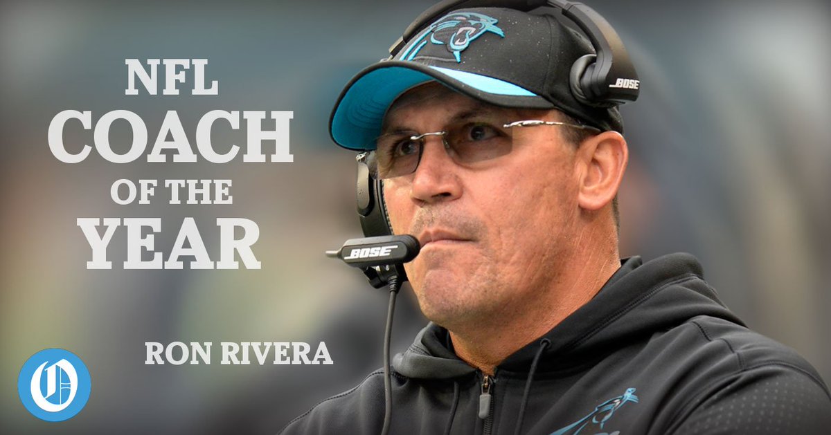 theobserver's tweet photo. #Panthers head coach Ron Rivera named AP Coach of the Year #KeepPounding https://t.co/oSmaBB9yQD
