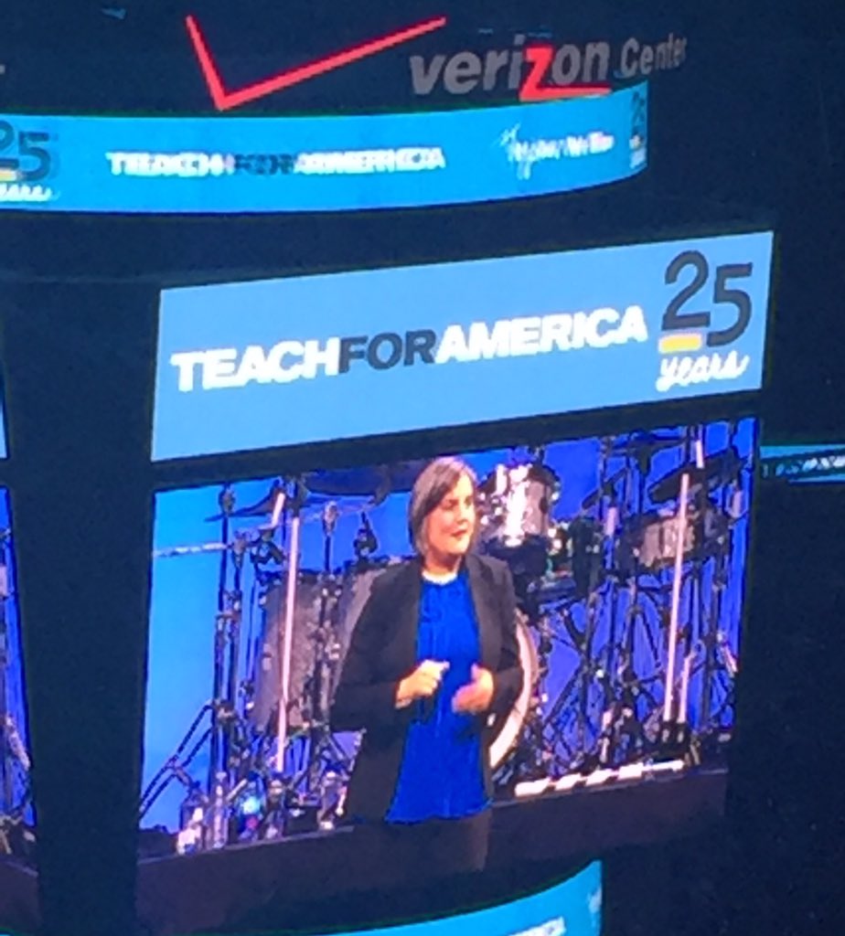 IDEACollege4all's tweet photo. Proud to be in the presence of this powerful Latina! Elisa @VillanuevaBeard CEO for #TFA from hometown-Mcallen, Tx! https://t.co/5R9jb9A45v