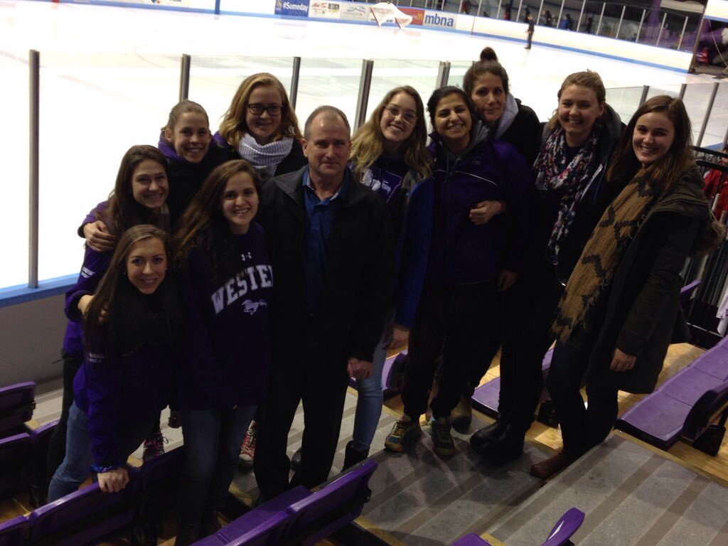 WesternRowing's tweet photo. Bob and his girls 💜🐎 https://t.co/Masjy2jgiX