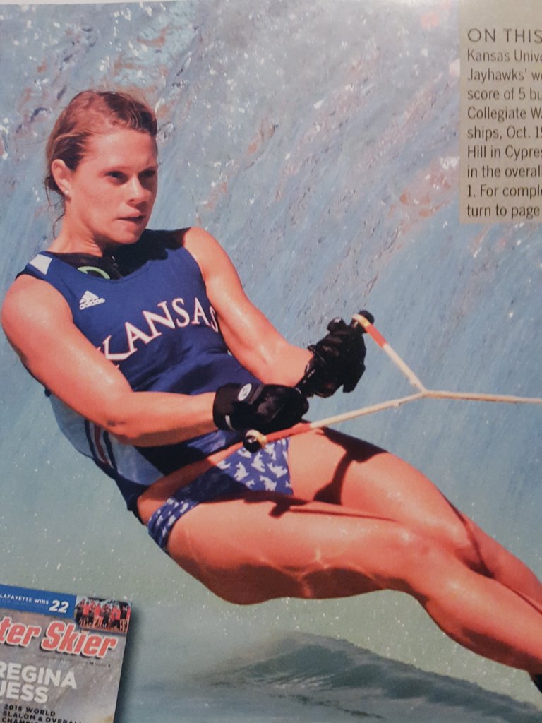 Missouri native Katie O'Connor was on the inside cover of the winter edition of <a href="/USAWaterSki/">USA Water Ski & Wake Sports</a>'s @WaterSkier_Mag!!!