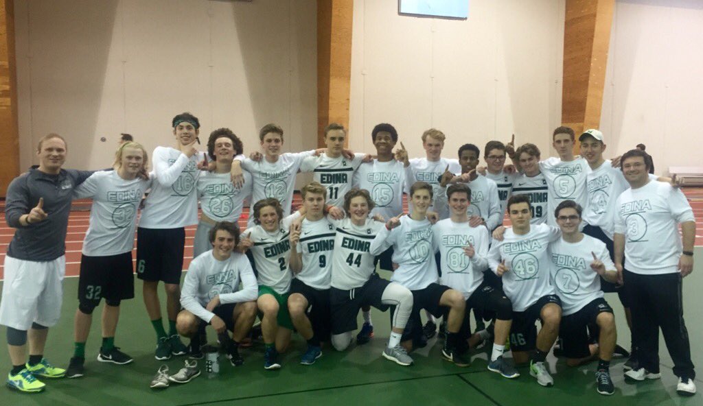 EdinaUltimate's tweet photo. Your 2016 St. John's Invitational Champions! This is the 3rd time @EdinaUltimate has won this event #CantWait4Spring https://t.co/ywfY4nydLf
