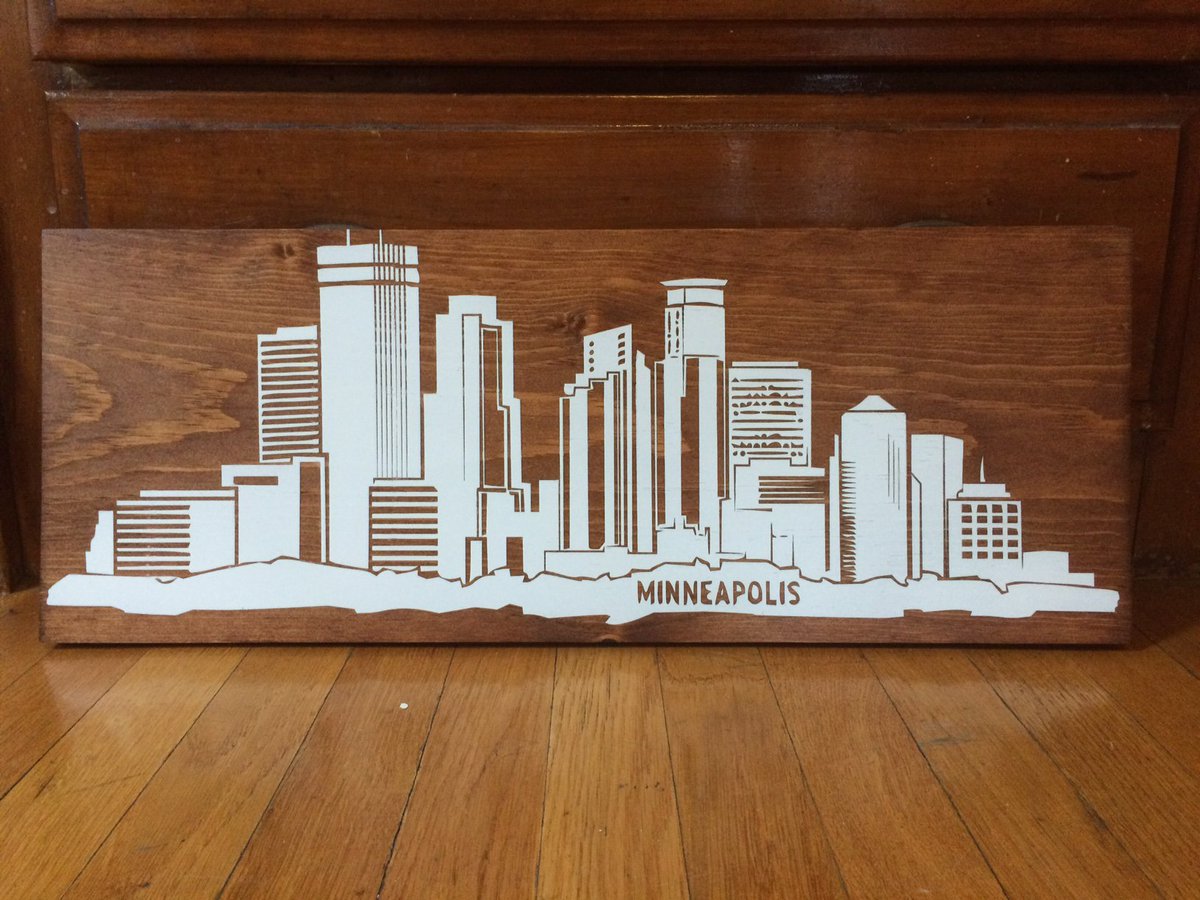 KnottySigns's tweet photo. Love #Minneapolis? Let everyone know with this #awesome #skyline! @CityMinneapolis. https://t.co/4lM82opcUE https://t.co/waxs6r74mm