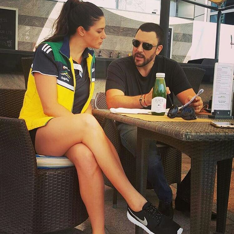 What an inspiring woman! Olympic gold medalist <a href="/itsstephrice/">Stephrice</a> is in Dubai and loving her green detox juice.🌴🏊🌴🏊 !!