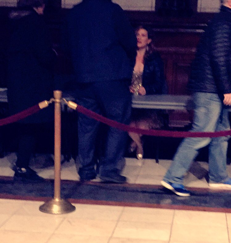 BroadwayBoyBOS's tweet photo. Ana Gasteyer signing autographs after her concert at Sanders Theater in Cambridge. #WhatAStar https://t.co/7bAT4vPsF0
