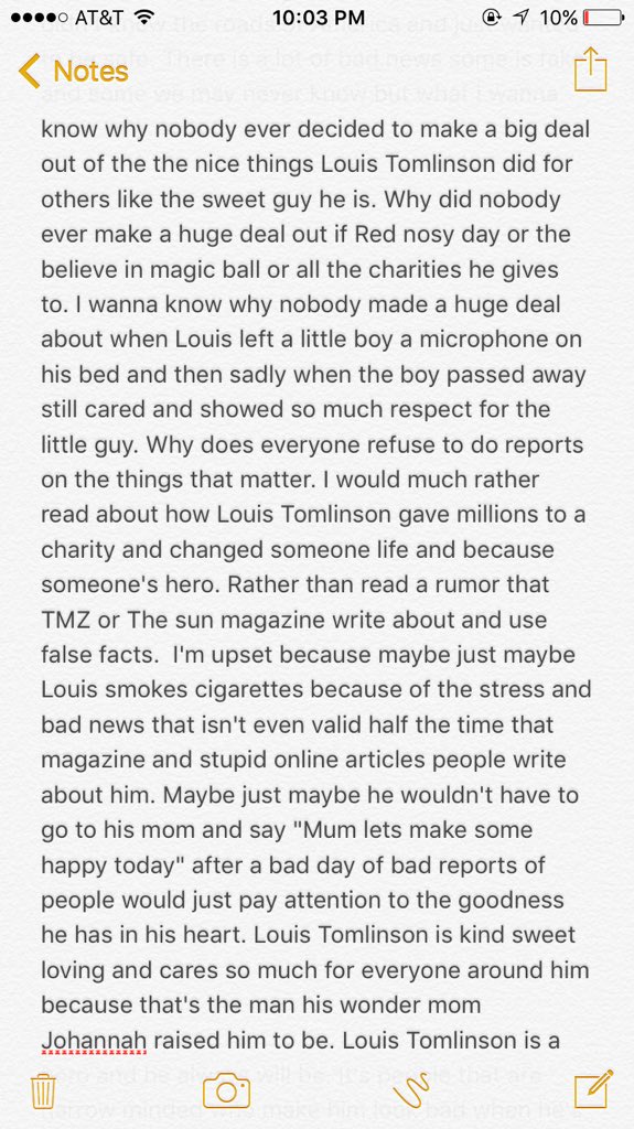 SaphSpecialties's tweet photo. @JohannahDarling ur son @Louis_Tomlinson is an amazing man  I know that &amp; u and him know that thats all that matters https://t.co/hJes4MkHRY