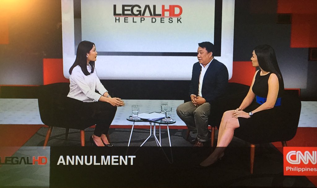 AttyKarenJimeno's tweet photo. Around 28 Annulment cases are filed each day. We'll discuss #annulment at 1PM on #LegalHD @cnnphilippines @CNNPHCA https://t.co/ZLEYnrahLZ