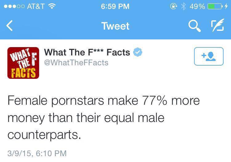 BromanTweet's tweet photo. Wage equality? https://t.co/rhFTJulRxP