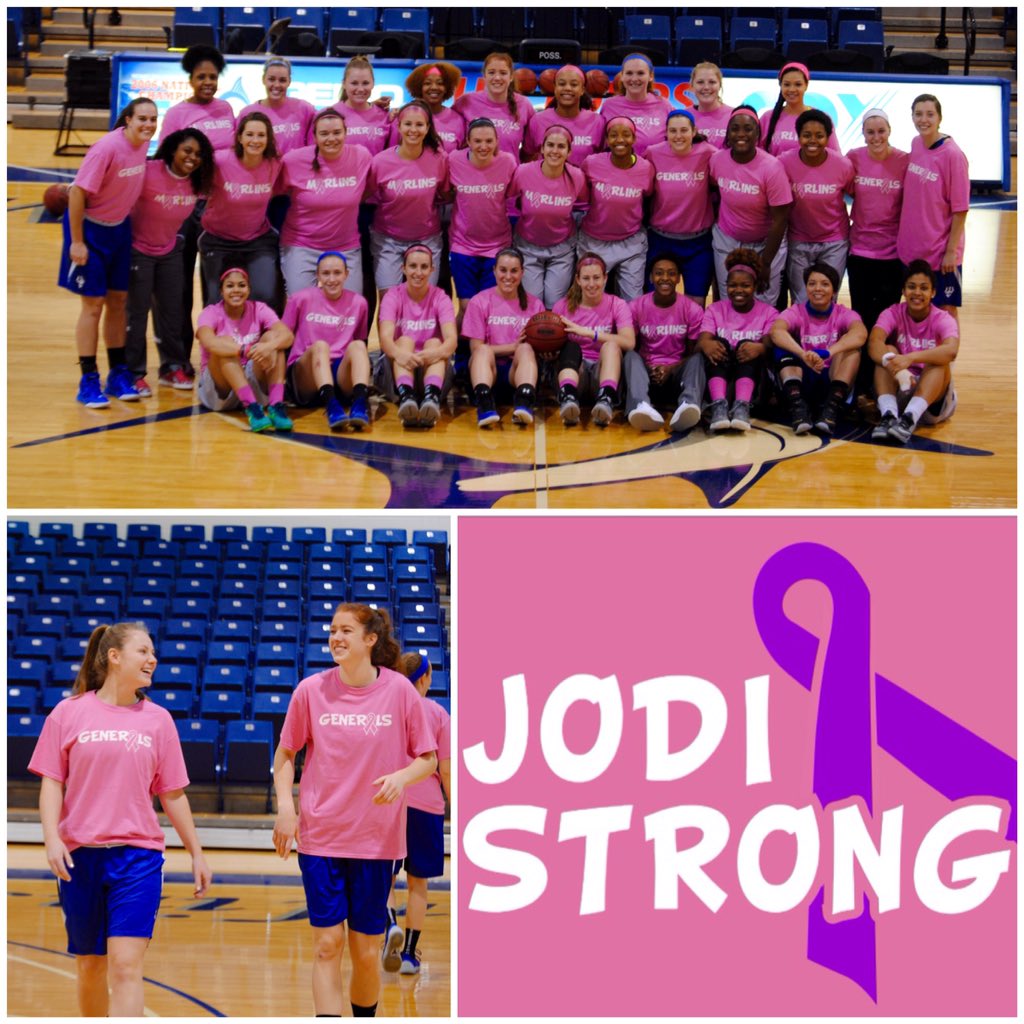 marlinswbb's tweet photo. Thanks to W&L women's basketball for making today even more special! #JodiStrong #United https://t.co/2yVMIYT0zs