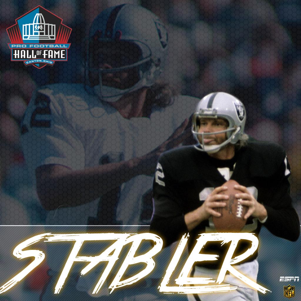 ESPNNFL's tweet photo. • NFL MVP (1974)
• Won Super Bowl XI
• Career .661 win %

Ken Stabler, 2016 Hall of Fame class. https://t.co/Qzl4YvO34J