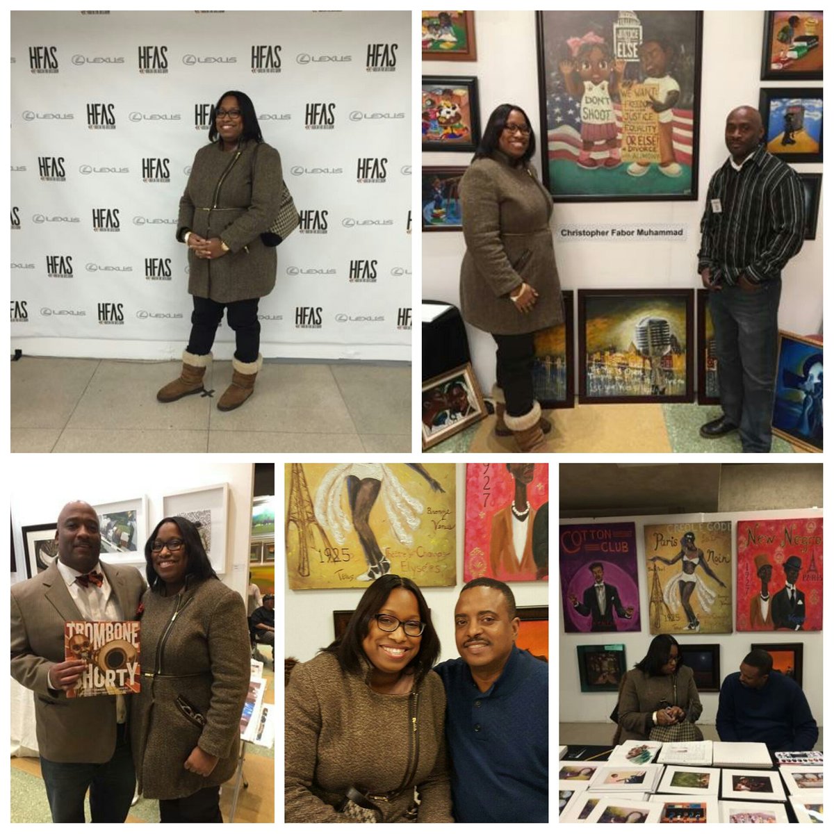weglobalaf's tweet photo. #artlover 2016 #HarlemFineArtsShow with #ChristopherMuhammad, #BryanCollier &amp; #TedEllis. #blackhistorymonth https://t.co/NmdDwpzhE9