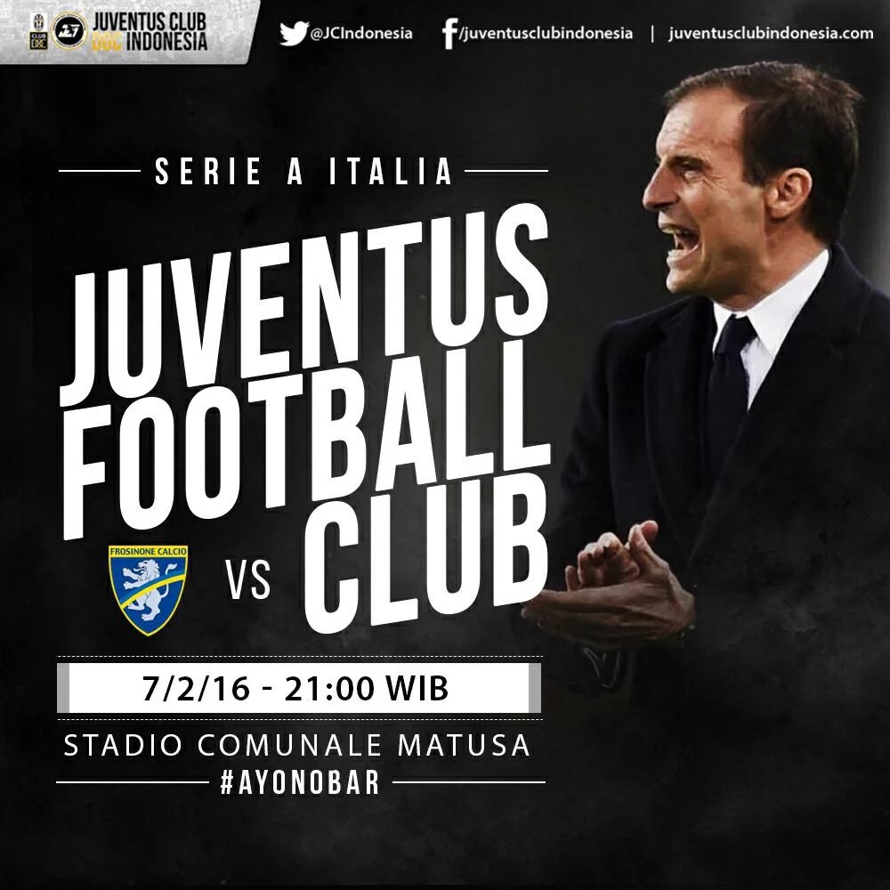JCI_Sidrap's tweet photo. #NextMatch #SerieA #Gio24 | Frosinone vs Juventus | Minggu, 7/2 | Pkl. 21.00 WIB | Stadio Matusa | LIVE Bein Sport 1 https://t.co/MrJdctQmQ6