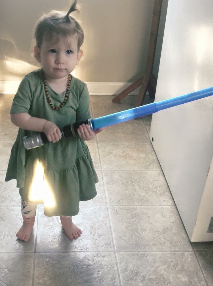 naynayboone's tweet photo. My little Princess!! #pictureperfecttiming #fairy #MayTheForceBeWithYou #starwars https://t.co/QhF0HnsaaL