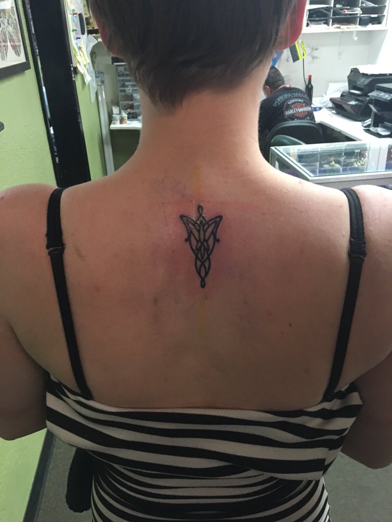 Tattoo uploaded by Sarah Stuart • #lotr #lordoftherings #evenstar #gem •  Tattoodo