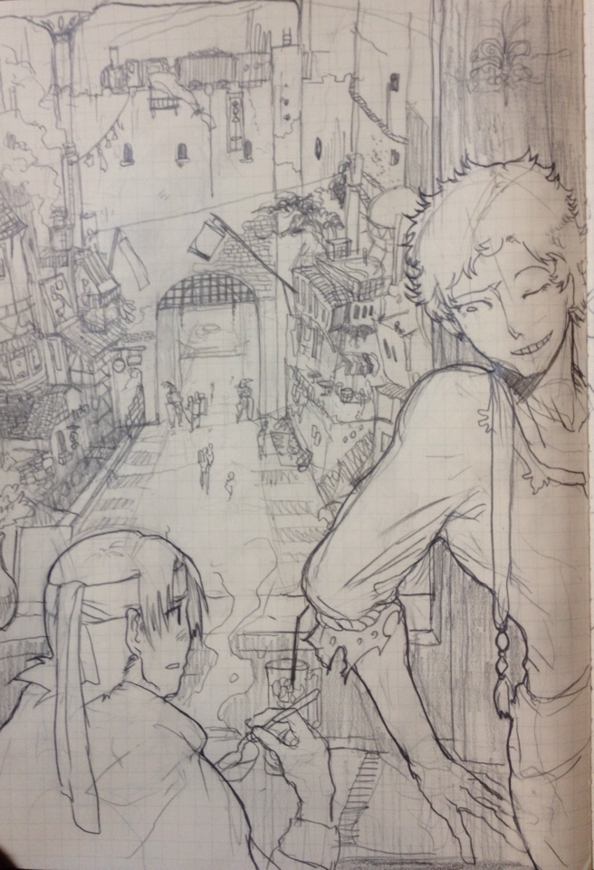 「眺めはいいんですが」
「酷い眺めでしょう」
「ええー…」
#創作 