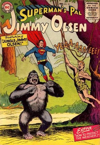 へらくわ A Twitteren ジミーオルセン誌は表紙に スーパーマンをいじめる わりとえぐい方法で ジミーオルセン が多いのでちょっと中身が気になる ゴリラ率も高いけど T Co O6qelep7p3