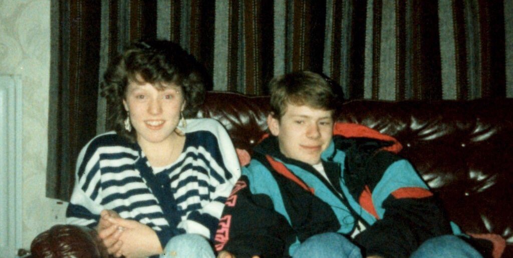 CarolGresham's tweet photo. @Debenhams #debsfirstphoto circa 1987 and #celebrating our #silver wedding anniversary this year π #timeflies https://t.co/mvuW6q2wT1
