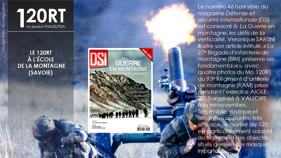 ThalesDefence's tweet image. .@DSI_Magazine : Le mortier 120RT à l'école de la #montagne dsi-presse.com/?p=7688#more-7… #Artillerie #93eRAM #27eBIM