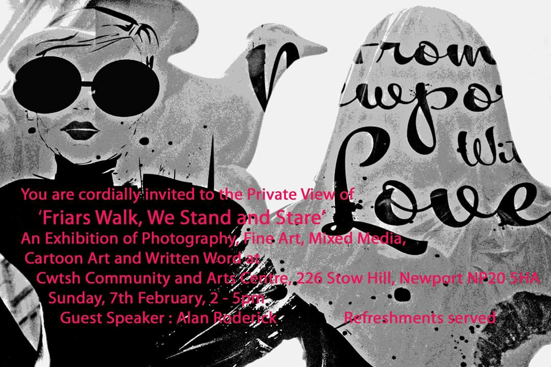 Launch of the next art exhibition today 2-5pm. Hope to see you there.