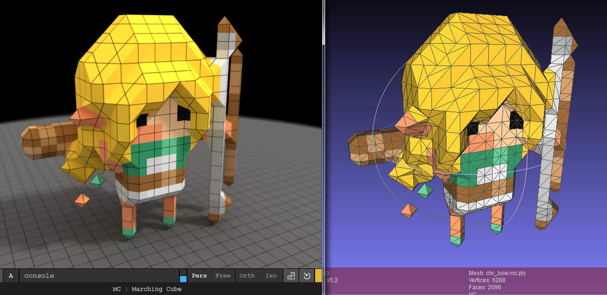 ephtracy's tweet image. #MagicaVoxel 0.97.1 Release : New Voxel Shader, Marching Cube Export, Brush Options (V/C/P) ephtracy.github.io