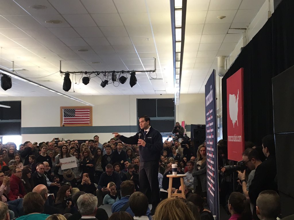 MayorBovo's tweet photo. Scenes from @marcorubio #townhall Londonderry this morning. @MarcoRubioNH #Marcomentum https://t.co/m0uknilcmH