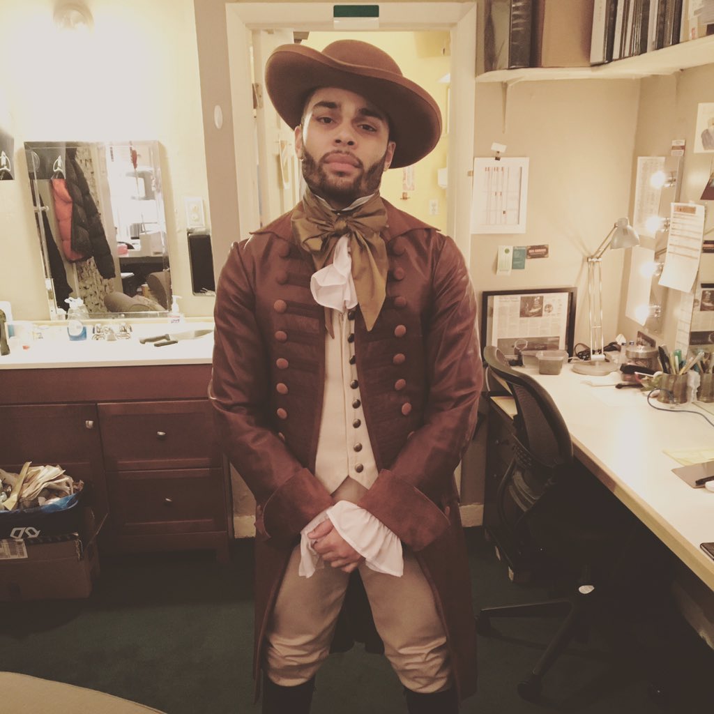 tisVoltaire's tweet photo. Me as James Reynolds! Its been a fun week getting to play this character! #YayHamlet #hamilswing #Hamilton #pimpin https://t.co/OhmqeyWQkB