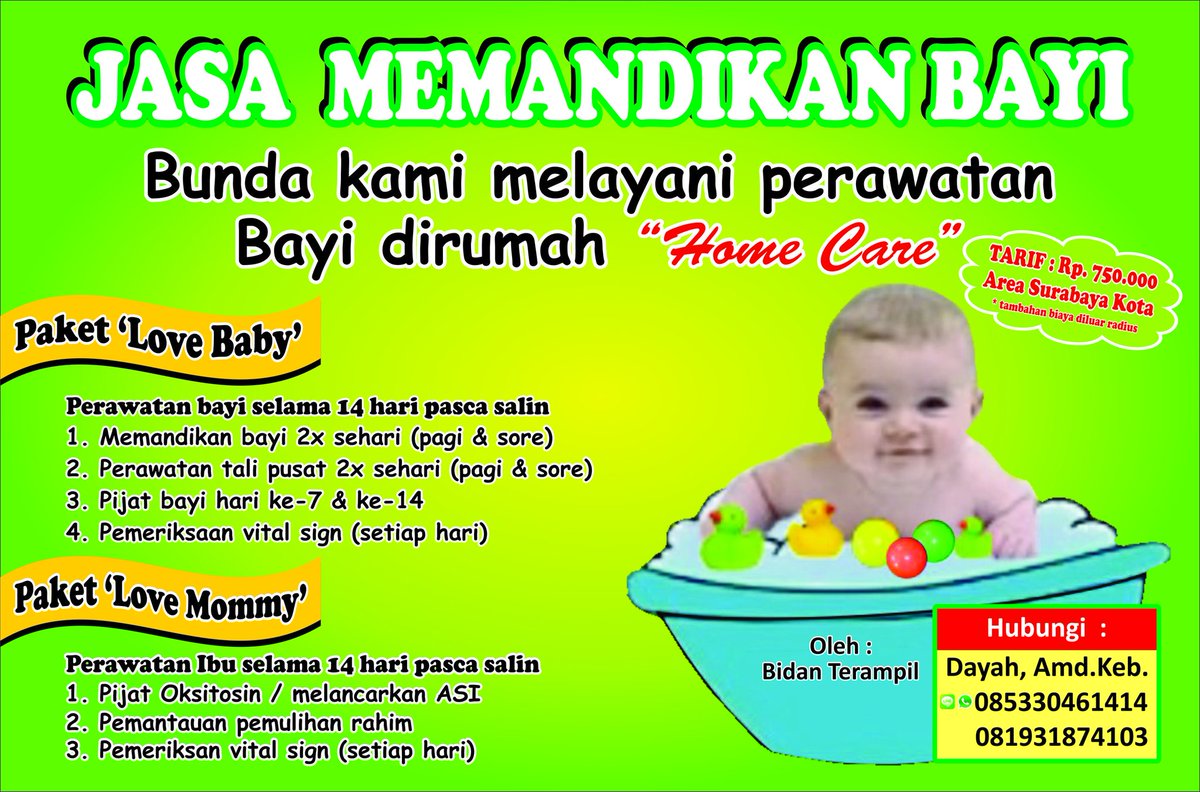 Home Care Memandikan Bayi